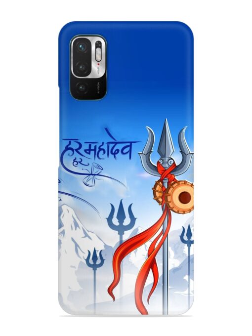 Har Har Mahadev Trishul Snap Case for Xiaomi Redmi Note 10T (5G) Zapvi