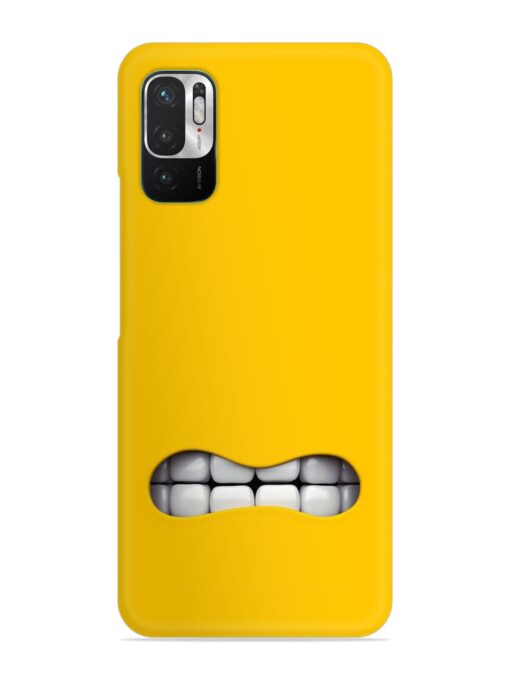 Mouth Character On Snap Case for Xiaomi Redmi Note 10T (5G) Zapvi