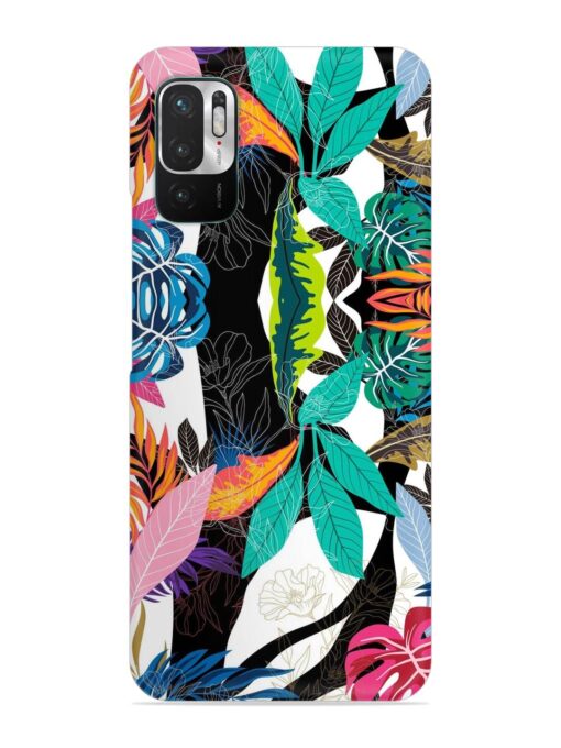 Floral Pattern Bright Snap Case for Xiaomi Redmi Note 10T (5G) Zapvi