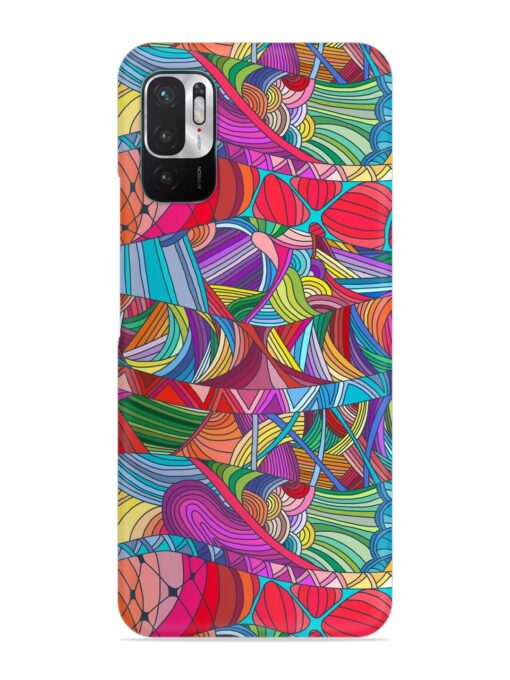 Seamless Patterns Hand Drawn Snap Case for Xiaomi Redmi Note 10T (5G) Zapvi