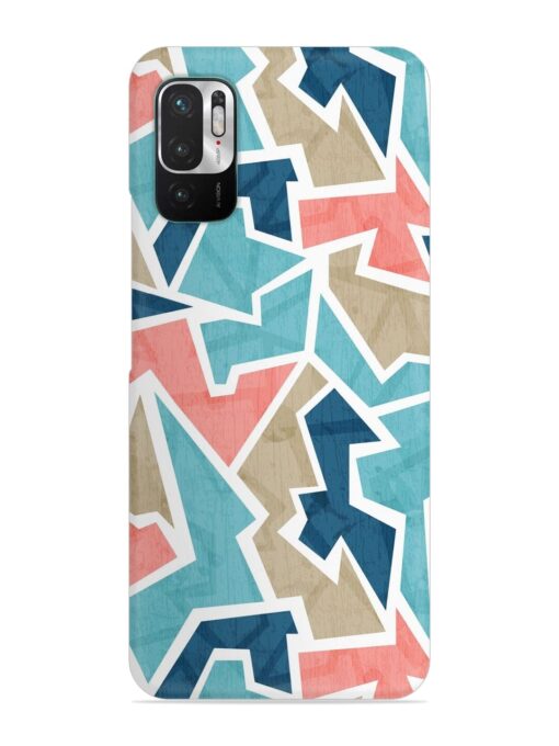 Vintage Geometric Triangle Snap Case for Xiaomi Redmi Note 10T (5G) Zapvi