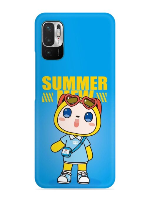 Summer Mew Cartoon Snap Case for Xiaomi Redmi Note 10T (5G) Zapvi