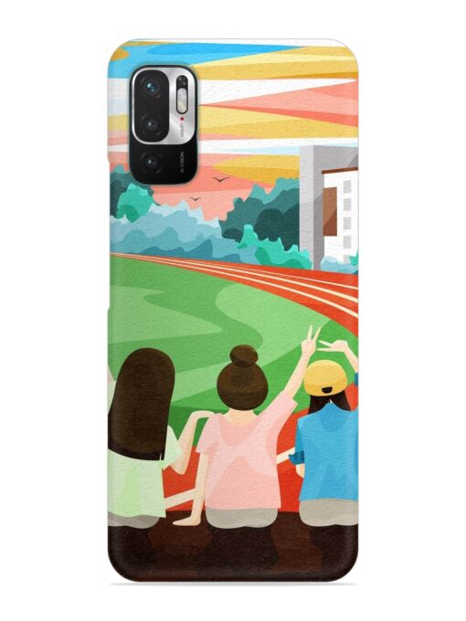 School Playground Snap Case for Xiaomi Redmi Note 10T (5G) Zapvi