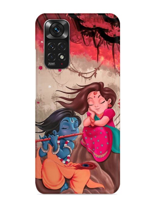 Radhe Krishna Water Art Snap Case for Xiaomi Redmi Note 11 Zapvi