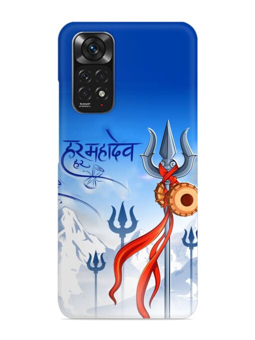 Har Har Mahadev Trishul Snap Case for Xiaomi Redmi Note 11 Zapvi