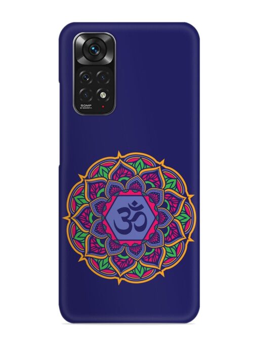 Om Mandala Art Blue Snap Case for Xiaomi Redmi Note 11 Zapvi