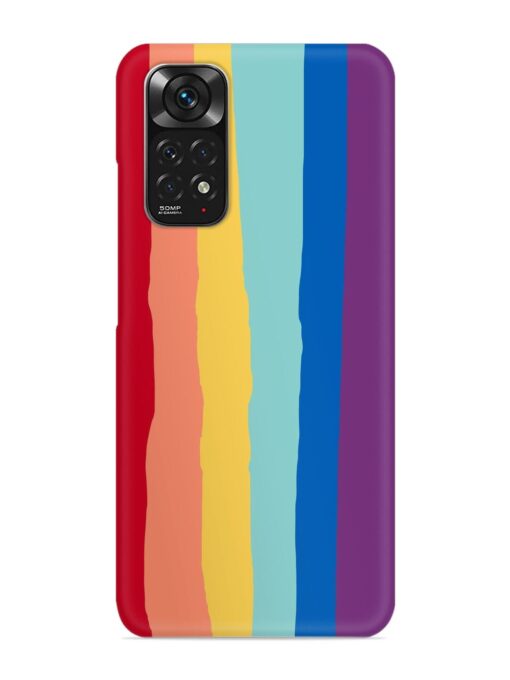 Rainbow Genuine Liquid Snap Case for Xiaomi Redmi Note 11 Zapvi