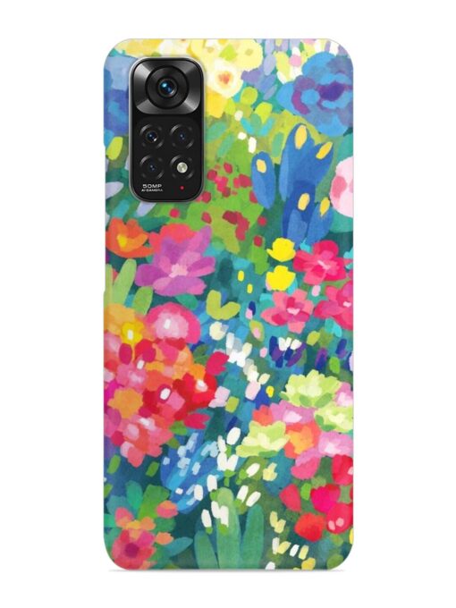 Watercolor Flower Art Snap Case for Xiaomi Redmi Note 11 Zapvi