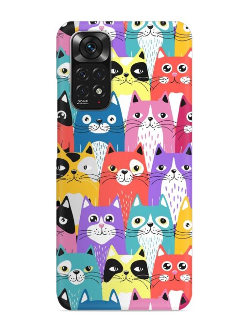 Funny Cartoon Cats Snap Case for Xiaomi Redmi Note 11 Zapvi