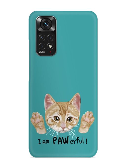 Typography Slogan Cat Snap Case for Xiaomi Redmi Note 11 Zapvi