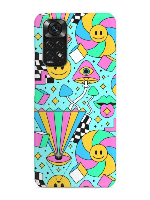 Trippy Rainbow 60S Snap Case for Xiaomi Redmi Note 11 Zapvi