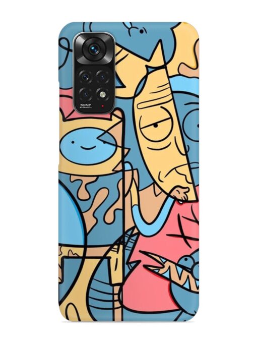 Silly Face Doodle Snap Case for Xiaomi Redmi Note 11 Zapvi