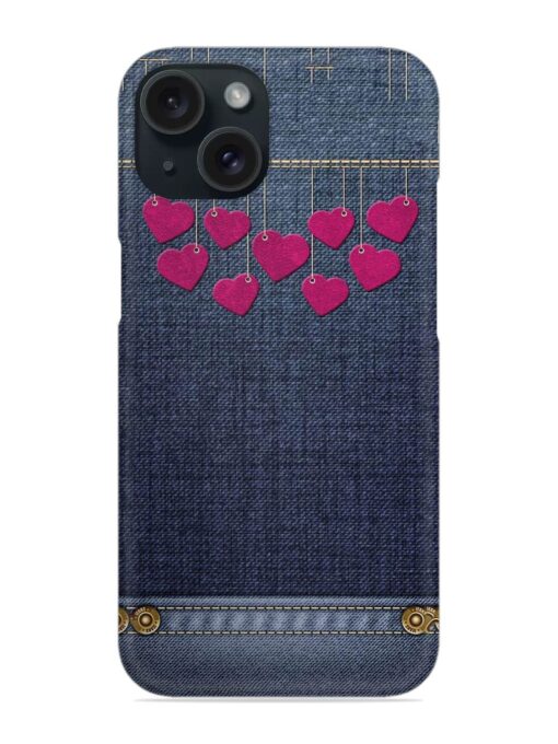 Jeans Love Heart Snap Case Zapvi