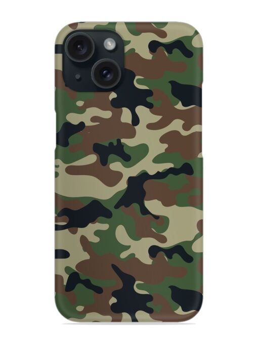 Army Military Camouflage Dark Green Snap Case Zapvi