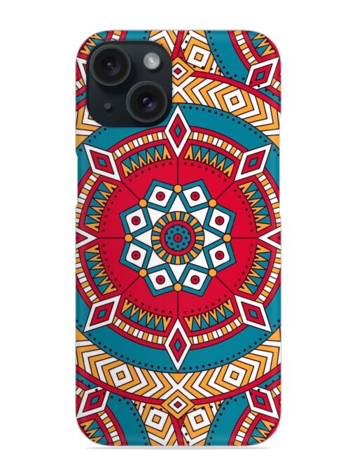 Mandala Red White Pattern Snap Case Zapvi