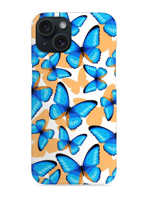 Blue Tropical Butterflies Snap Case Zapvi