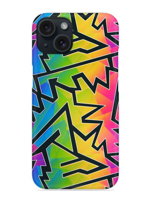 Rainbow Color Geometric Snap Case Zapvi