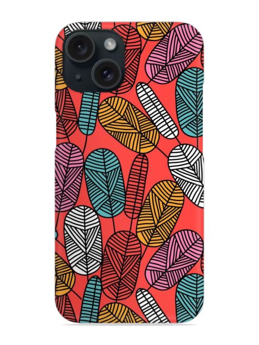 Linear Doodle Leaf Snap Case Zapvi