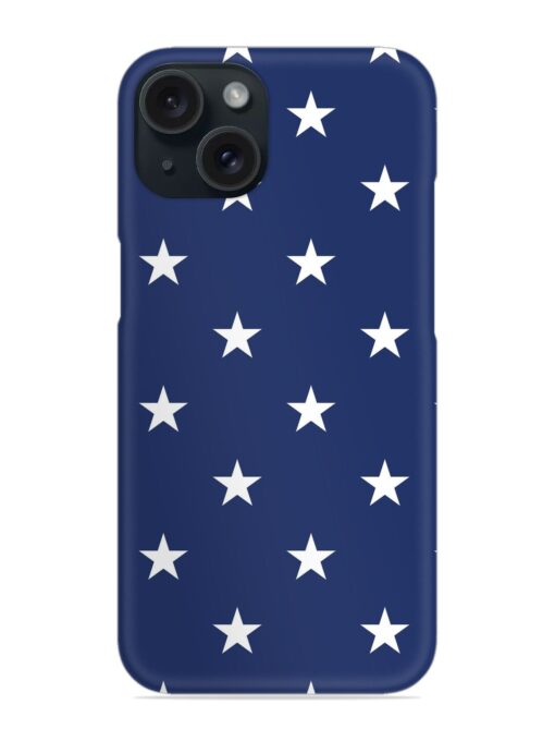 White Star Pattern Snap Case Zapvi