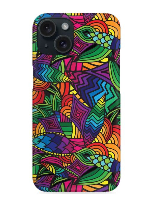 Abstract Multicolor Seamless Snap Case Zapvi