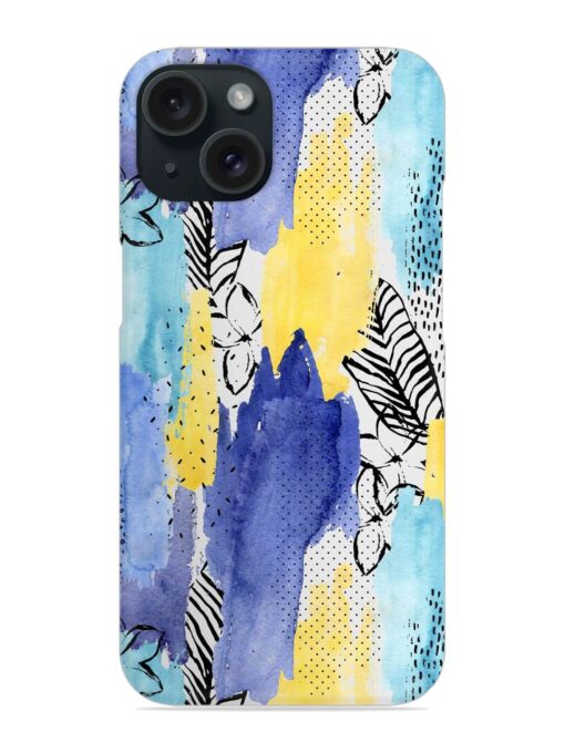 Geometric Watercolor Shape Snap Case Zapvi