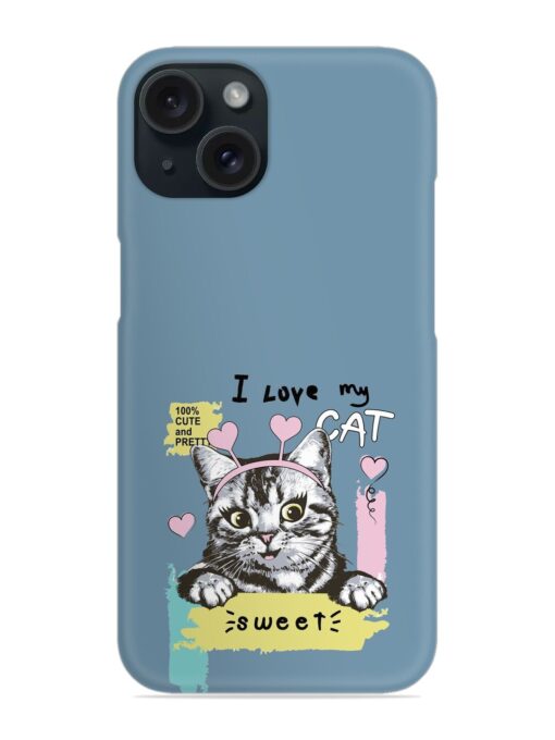 Happy Kitten Portrait Snap Case Zapvi