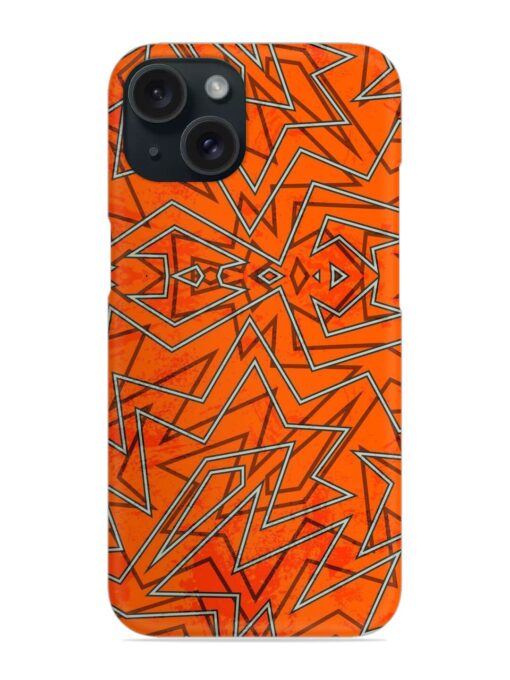 Abstract Orange Retro Snap Case Zapvi