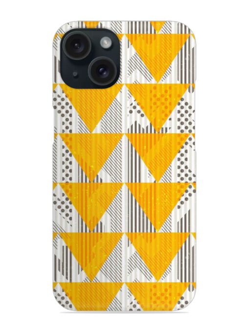 Vintage Yellow Triangles Snap Case Zapvi