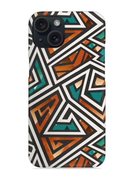 African Geometric Seamless Snap Case Zapvi