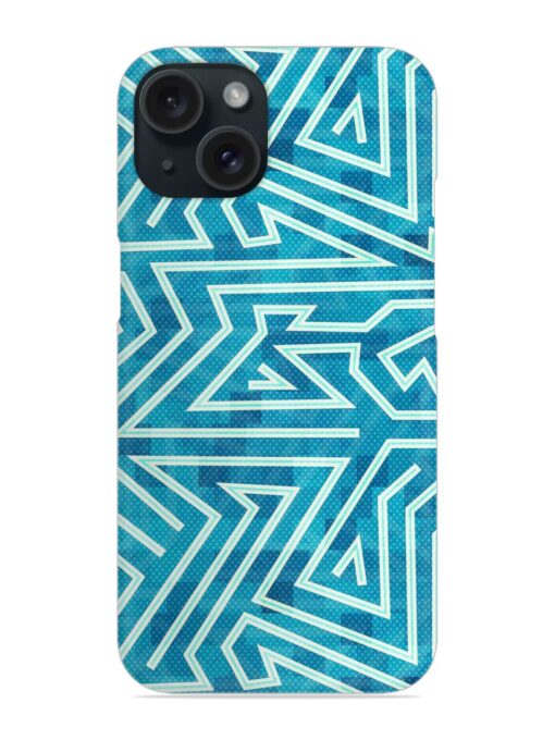 Blue Maze Seamless Snap Case Zapvi