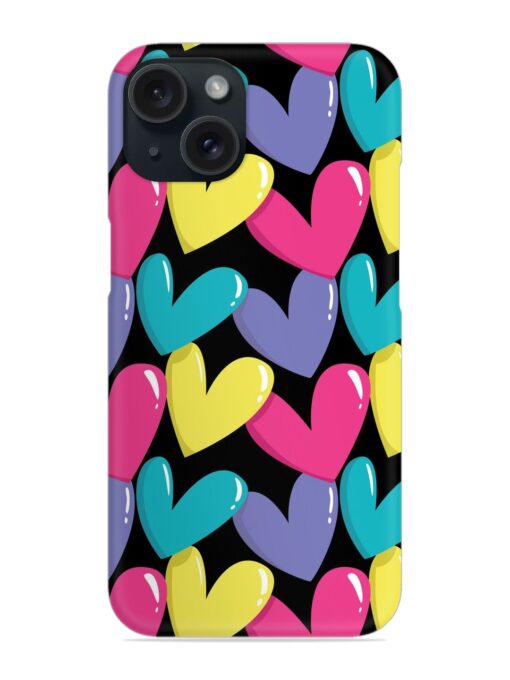 Colorful Hearts Seamless Snap Case Zapvi