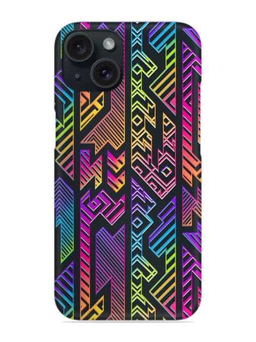 Neon Geometric Seamless Snap Case Zapvi