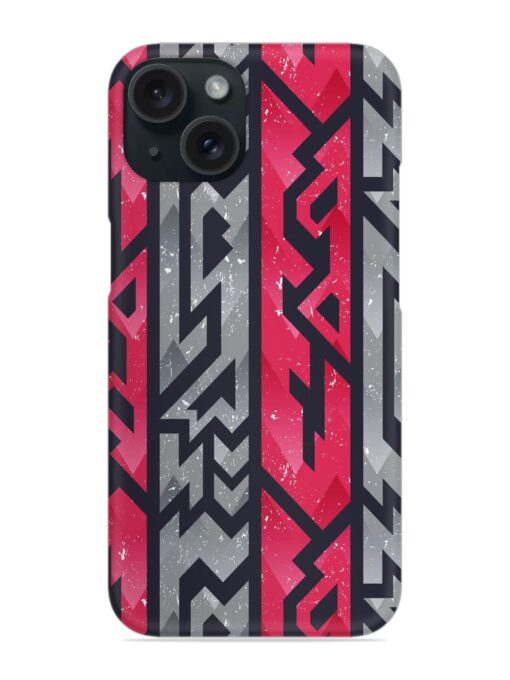 Red Ancient Pattern Snap Case Zapvi