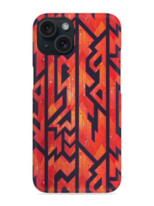 Red Color Tribal Snap Case Zapvi