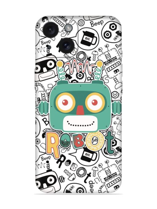 Robot Modern Seamless Pattern Soft Silicone Case Zapvi