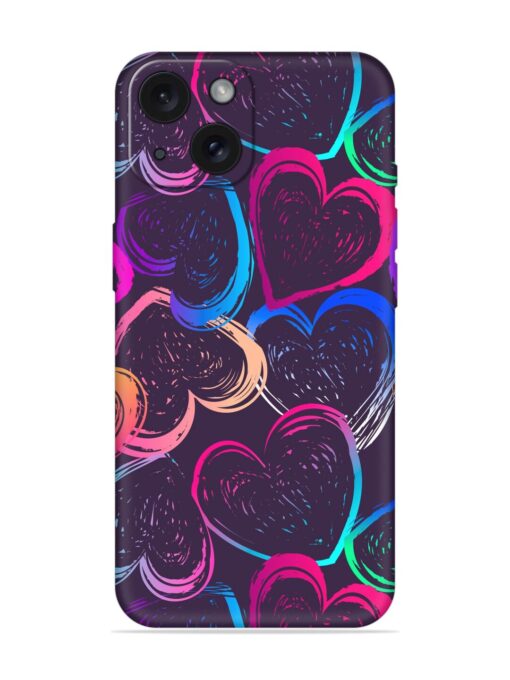 Abstract Seamless Hearts Soft Silicone Case Zapvi