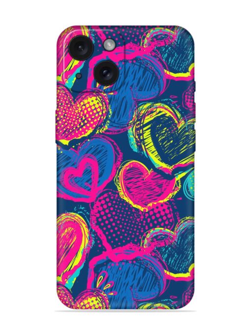 Abstract Seamless Hearts Soft Silicone Case Zapvi