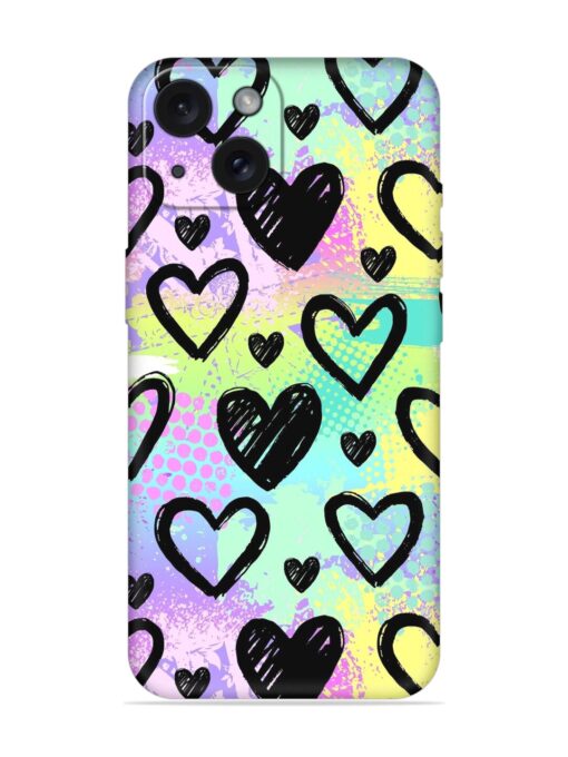 Bright Pattern Hearts Soft Silicone Case Zapvi