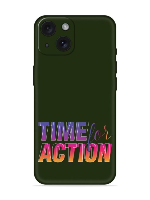 Time Action Graphic Design Soft Silicone Case Zapvi