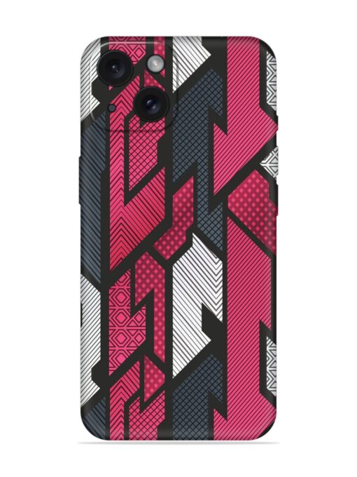 Red Geometric Vector Soft Silicone Case Zapvi