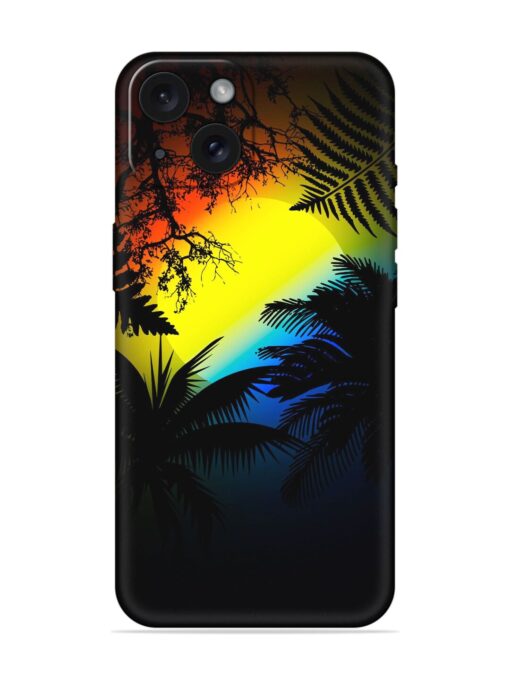 Colorful Sunset With Palm Trees Soft Silicone Case Zapvi