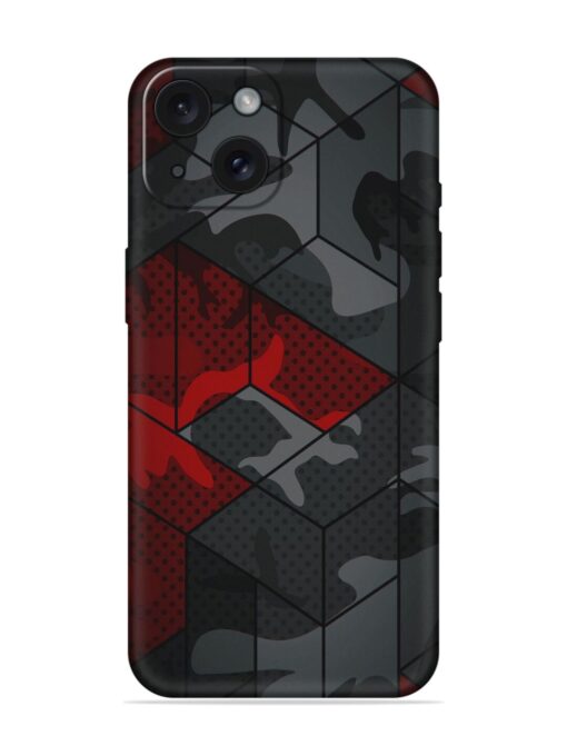 Red And Grey Pattern Soft Silicone Case Zapvi