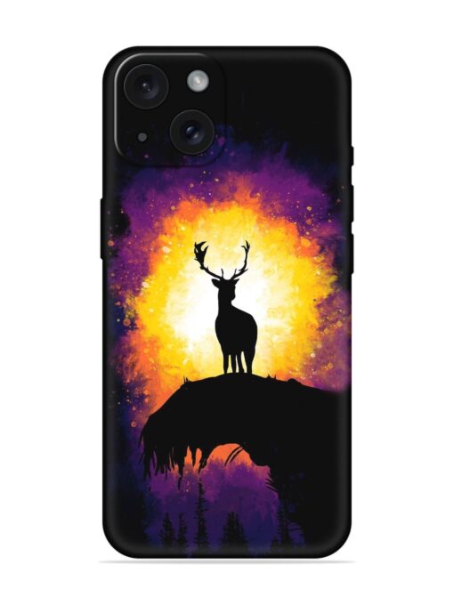 Deer At Sunset Minimal Soft Silicone Case Zapvi