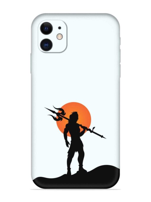 Lord Mahadev Trendy Embossed Soft Silicone Case for Apple Iphone 11 Zapvi