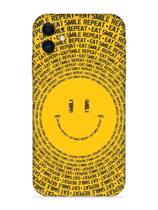 Smiley Embossed Soft Silicone Case for Apple Iphone 11 Zapvi