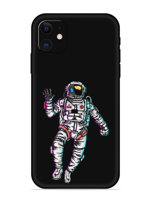 Spaceman Embossed Soft Silicone Case for Apple Iphone 11 Zapvi