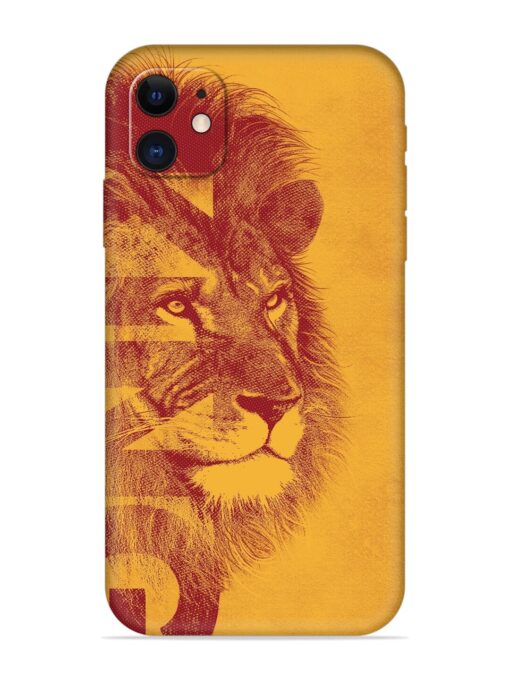 Gold Lion Crown Art Embossed Soft Silicone Case for Apple Iphone 11 Zapvi