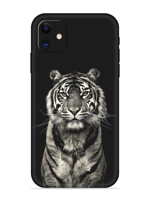 Tiger Art Embossed Soft Silicone Case for Apple Iphone 11 Zapvi