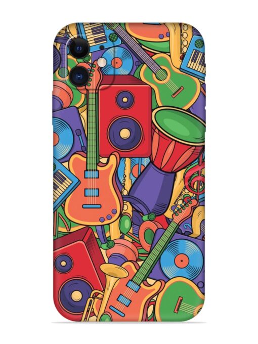 Colorful Music Art Embossed Soft Silicone Case for Apple Iphone 11 Zapvi