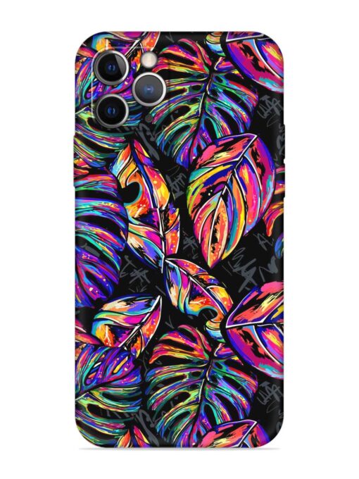 Tropical Seamless Vector Embossed Soft Silicone Case for Apple Iphone 11 Pro Zapvi